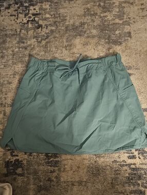 Te Verde Teal Colored Drawstring Waist Active Skort